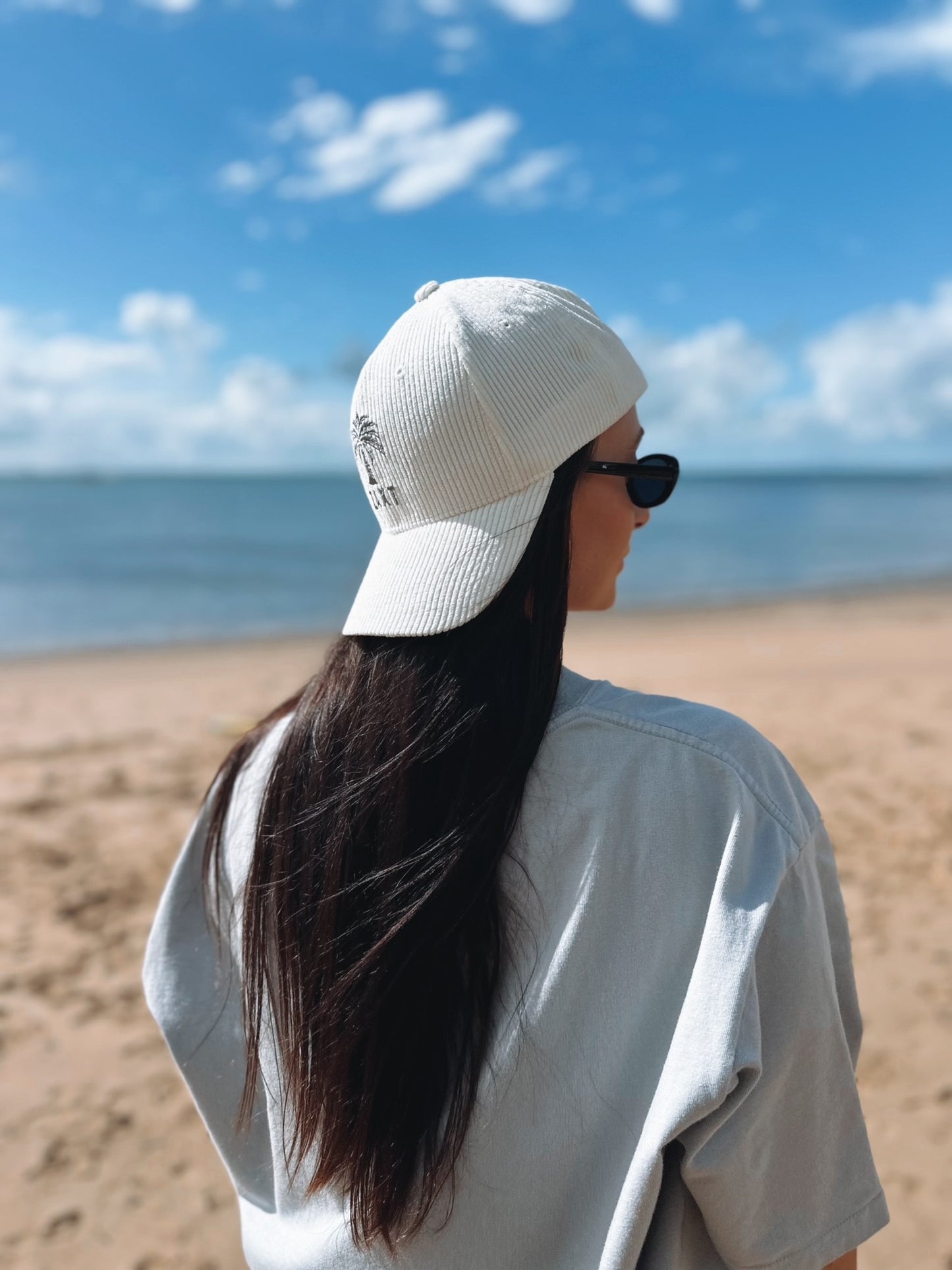 Cream Baseball Hat - Adult