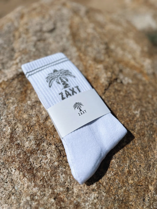 White Crew Socks Unisex